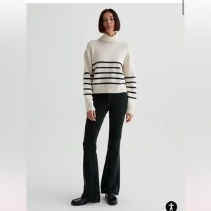 AG Farrah High Rise Corduroy Bootcut Jeans in Hidden Pine